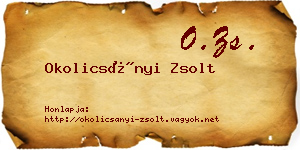 Okolicsányi Zsolt névjegykártya